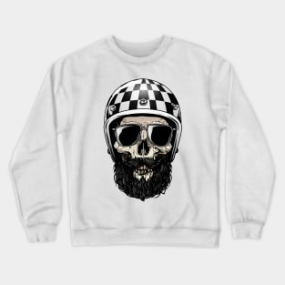 Skull Biker T-Shirt Crewneck Sweatshirt